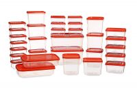 All Time Polka Plastic Container Set, 31-Pieces, Red- Amazon