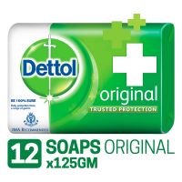 Dettol Original Soap - 125 g (Pack of 12)- Amazon