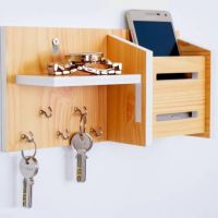 Wora Multipurpose Key Holders and Storage Racks Particle Board Wall Shelf  (Number of Shelves - 1, Beige)- Flipkart