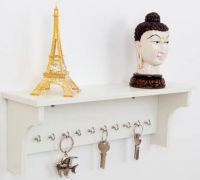 Wora Key Holders And Racks Multipurpose Particle Board Wall Shelf  (Number of Shelves - 1, White)- Flipkart