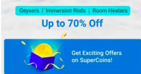 Flipkart Heating Days ( 15th -19th November ) Geysers, Room heaters, Immerson...