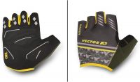 [Size L] Vector X Racer Cycling Gloves (Yellow-Grey)- Amazon