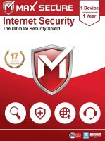 Max Secure Software Internet Security Version 6 - 1 PCs, 1 Year (Email Delivery in 2 Hours - No CD)- Amazon