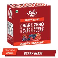 Eat Anytime Crunchy Granola and Cereal Bars, Berry Blast - Cranberry, Almonds, Quinoa, Oats - 228g (Pack of 6)- Amazon