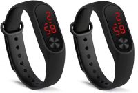 Beyond Mobile Accessories Red LED Illuminated Display Digital Black Dial Only For Kids Buy 1 get 1 Free- Amazon