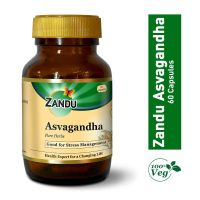 Zandu Ashwagandha (Ayurvedic Indian Ginseng), For General wellness - 60 Veg capsules- Amazon