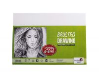 Brustro Sketching & Drawing Papers 200 GSM A4 (40+10 Sheets Free)- Amazon