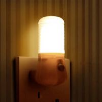 WORA Night Lamps Bedside Lamp Bedroom Switch Button Operated LED energy-saving Night Lamp  (8.5 cm, White)- Flipkart