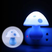 WORA Night Lamps White Top Mushroom Kids Room Automatic Light Sensor LED Night Light Plug-in Night Lamp  (8.5 cm, Blue)- Flipkart