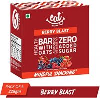 Eat Anytime Crunchy Granola and Cereal Bars, Berry Blast - Cranberry, Almonds, Quinoa, Oats - 228g (Pack of 6)- Amazon