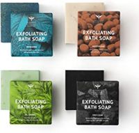 Bombay Shaving Company Exfoliating Bath Soaps, 100g (Pack of 4)- Nykaa