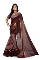 MT Madhav textiles Cotton Silk sarees with blouse piece- Amazon