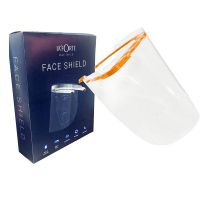La' Forte Transparent Safety Face Shield - Easy to Clean - Protective Film MUST Be Peeled Off (Combo pack of 5 Head Band, Band Colour May Vary) -10 Replaceable Visors- Amazon