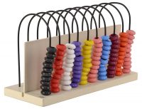 Skillofun Wooden Abacus Turn Around (10-10), Multi Color- Amazon