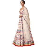 WOMEN'S off white lehenga cholis (free size)- Amazon