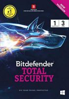 BitDefender Total Security Latest Version (Windows) - 1 User, 3 Years (Activation Key Card)- Amazon
