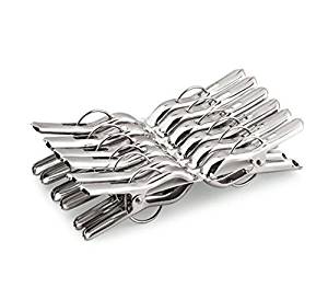 Home Market Stainless Steel Multipurpose Cloth Clips (Set of 24 Pcs)- Amazon