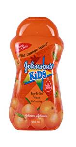 JOHNSONS KIDS TOP TO TOE WASH 300ML - WILD ORANGE WAVE- Amazon