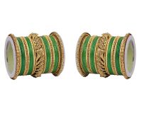 Sanara Traditional Golden Beautiful Karwachauth Punjabi 42 pcs Bangles- Amazon