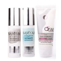 Namyaa Complete Intimate Care Set (Lightening Intimate Serum, 100 g with Intimate Wash, 100 g and Advanced Lacto Underarm Cream, 100 g)- Amazon