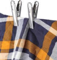 KVG Stainless Steel Cloth Clips  (Steel Pack of 12)- Flipkart