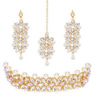 YouBella Jewellery Sets for Women Gold Plated Bridal Necklace Jewellery Set with Earrings- Amazon