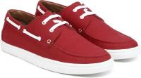 [Size 9] Bata Leisure Boat Shoes For Men  (Red)- Flipkart