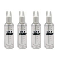 Oxy Scalp Pack of 04 Hair Root Applicator Bottle with Comb Cap For Applying Hair Oil, Shampoo and Medicines Directly on Scalp and Hair Roots- Amazon