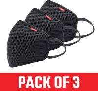 Asian washable reusable face masks For germ protection | 6 layer face mask with respirator | Anti virus, air pollution, dust | Pack of 3 black mouth cover MASK-1001cBLK-S3 Reusable  (Black, Free Size, Pack of 3)- Flipkart