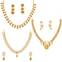 Sukkhi Jewellery Diamond Jewellery Set For Women (Brown) (CBN82144)- Amazon