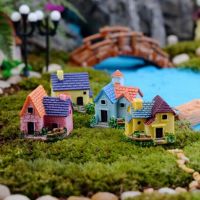 Chocozone Pack of 4 House Miniatures Garden Décor Decoration Gifts For Home- Amazon