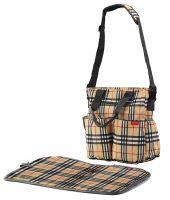 LuvLap Adore Diaper Nappy Bag with Diaper Changing Mat, Brown- Amazon
