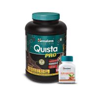 Himalaya Quista Pro Advanced Whey Protein Powder - 2 kg (Chocolate) & Himalaya Wellness Pure Herbs Ashvagandha General Wellness - 60 Tablets- Amazon