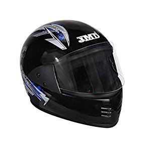 Jmd Helmets Full Face Black & Blue Graphic Helmet For Men,Black & Blue,(L) Size- Amazon