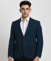 [Size M] Next Look Solid Single Breasted Casual Women Blazer  (Blue)- Flipkart
