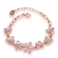 YouBella Jewellery Bracelets For Women Stylish Rose Gold Plated Crystal Bracelet Bangle Jewellery- Amazon