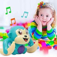 Crown Deals® Dancing and Spinning Rolling Doll Tumble Monkey Toy Voice Control Banana Monkey with Musical Toy with Light and Sound Effects and Sensor(MixColor)- Amazon