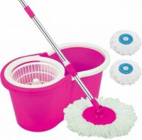 Ketsaal 360 Spin Easy Clean with Microfiber Spinning Head and 2 Refills Mop Set  (Multicolor)- Flipkart