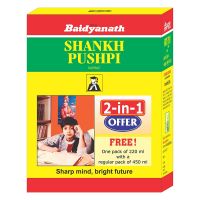 Baidyanath Shankhapushpi Sharbat - 450 ml with Free Sharbat - 220 ml- Amazon