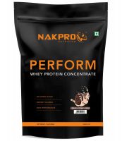 Nakpro PERFORM Whey Protein Supplement Powder, 23g Protein, 5.1 BCAA & 4g Glutamine - Cookies & Cream (1 kg - 30 Servings)- Amazon