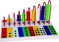 Little Genius Counting Dot Abacus, Multi Color- Amazon
