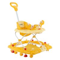 LuvLap Comfy Baby Walker & Rocker, Height Adjustable with Light & Musical Toys, 6m+ (Yellow)- Amazon