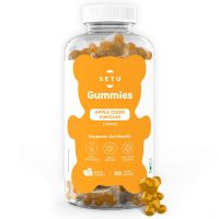 Setu Apple Cider Vinegar Gummies - Help Boost Immunity, Support Detox & Digestive Health - Extra Strength - Contain 1500mg ACV With Mother (5% Acetic Acid) per Gummy - 100% Veg - No Gelatin - Yummy Lemon Flavour - 30 Gummies- Amazon
