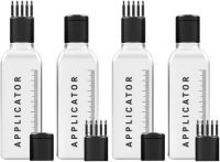 Chariot New york Hair Root Applicator Bottle with Comb Cap For Applying Hair Oil, Shampoo and Medicines pack of 4- Flipkart