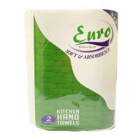 Adeptt Euro-Series Soft 100% Paper Kitchen Rolls - 60 Pulls (Pack of 2)- Amazon