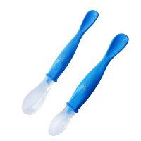 Chic Buddy Best First Stage Baby Infant Spoons Dual Edge BPA Free, Soft Silicone Baby Spoons Training Spoon Gift Set- Amazon
