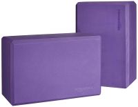 [LD]  AmazonBasics Set of 2 Yoga Blocks colour: Purple Size: 4 x 9 x 6 inch- Amazon