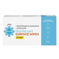 Godrej Protekt Disinfectant Surface Wipes (30 wipes) - Kills 99.9% Germs and Bacteria,- Amazon
