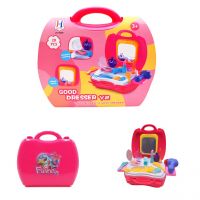 Vibgyor Vibes 20 Piece Deluxe Pretend Play Make Up Case and Cosmetic Set, Durable Beauty Kit Hair Salon with Makeup Accessories For Girls- Amazon
