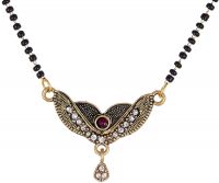 Zeneme Women's Pride Designer Gold Plated Mangalsutra Pendant with Chain- Amazon